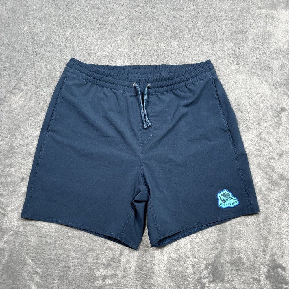 Patagonia Men's Hydropeak Volley Shorts 16" Size Medium Tidepool Blue
